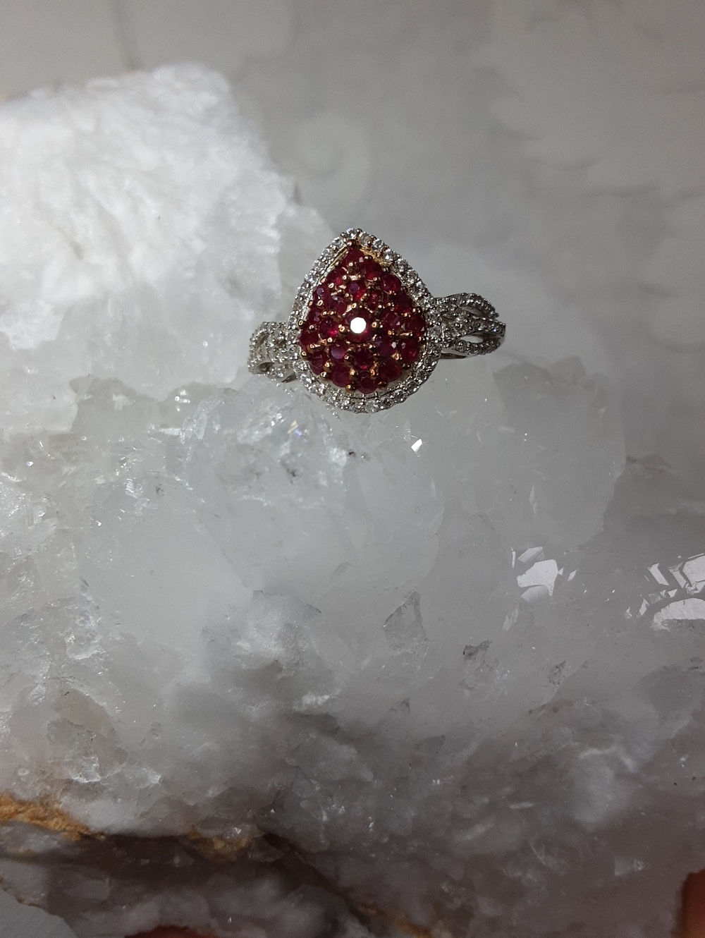 925 ruby ring - Picture 3 of 5